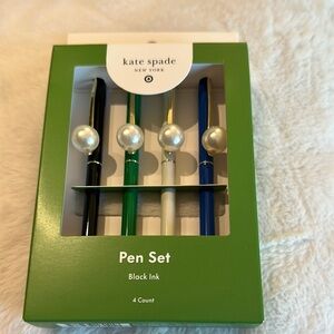 Kate Spade Pen Set with Pearl Accents
